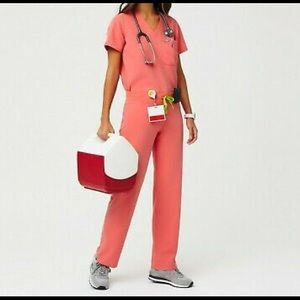 FIGS limited edition Color: Hot Coral [HCL] – PO# 1758 *TOP ONLY*